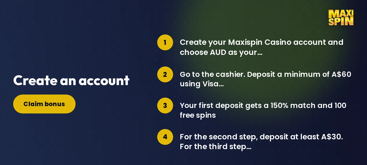 Claim bonus four steps.
