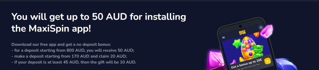 Get bonus up to 50 AUD for installing app