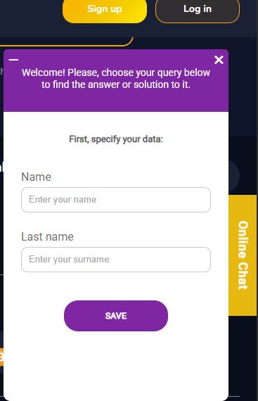  Contact MaxiSpin support team through online chat form
